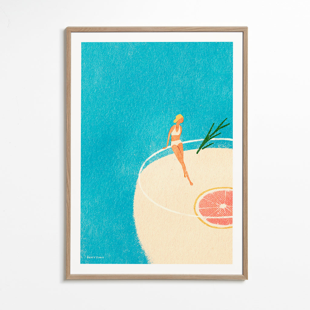 Sztuka do kuchni Gin Tonic ilustracja z postacią – Oak Frame
