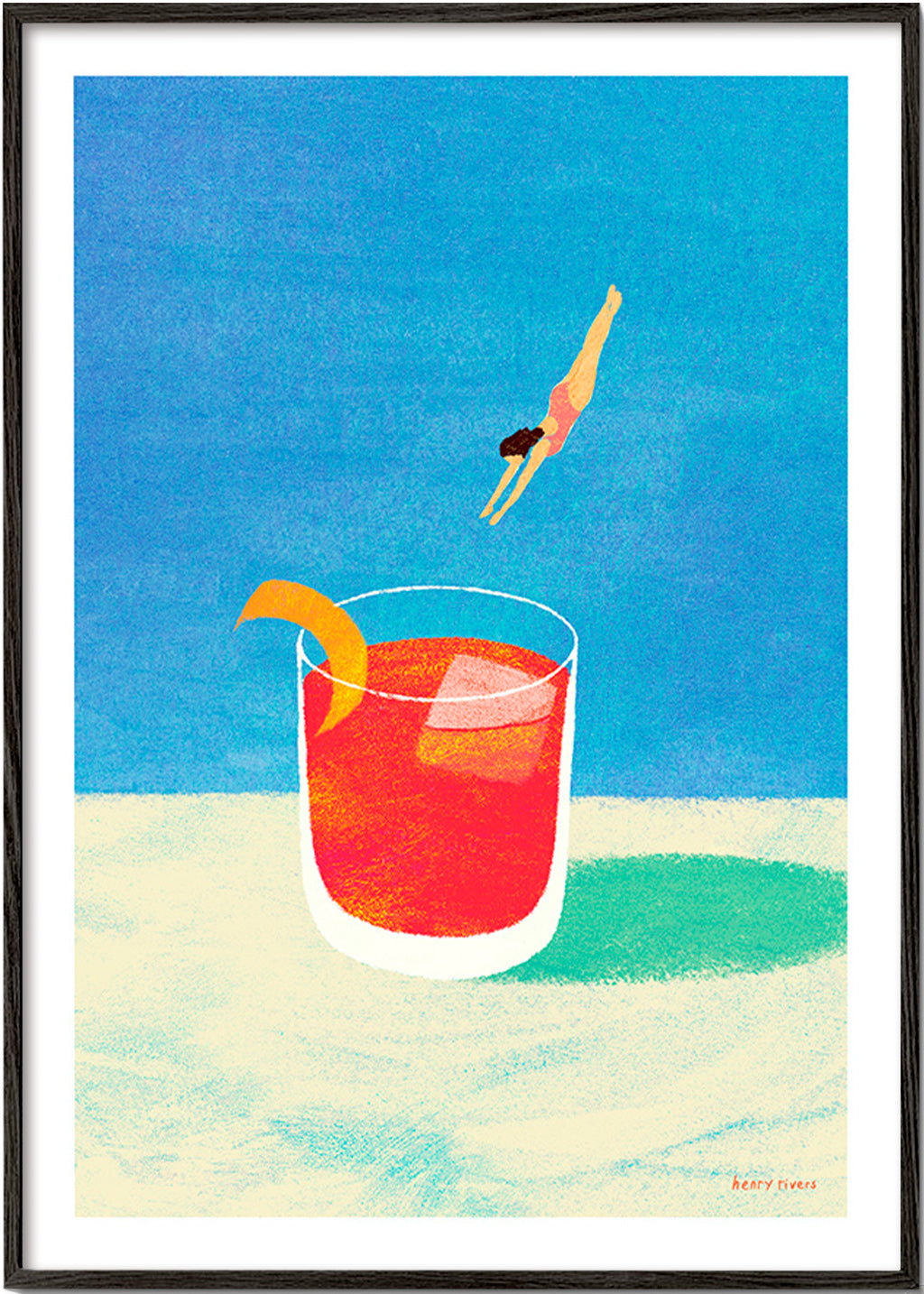 Sztuka do kuchni Negroni z nurkiem – Black Frame