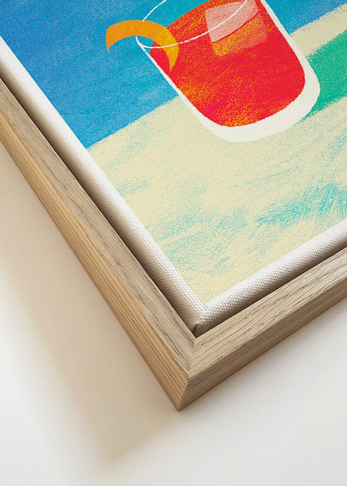 Sztuka do kuchni Negroni z nurkiem – Canvas detail