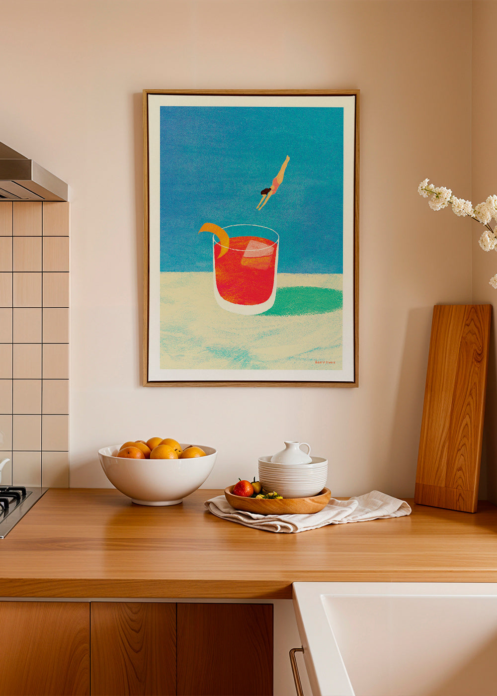 Sztuka do kuchni Negroni z nurkiem – Canvas1