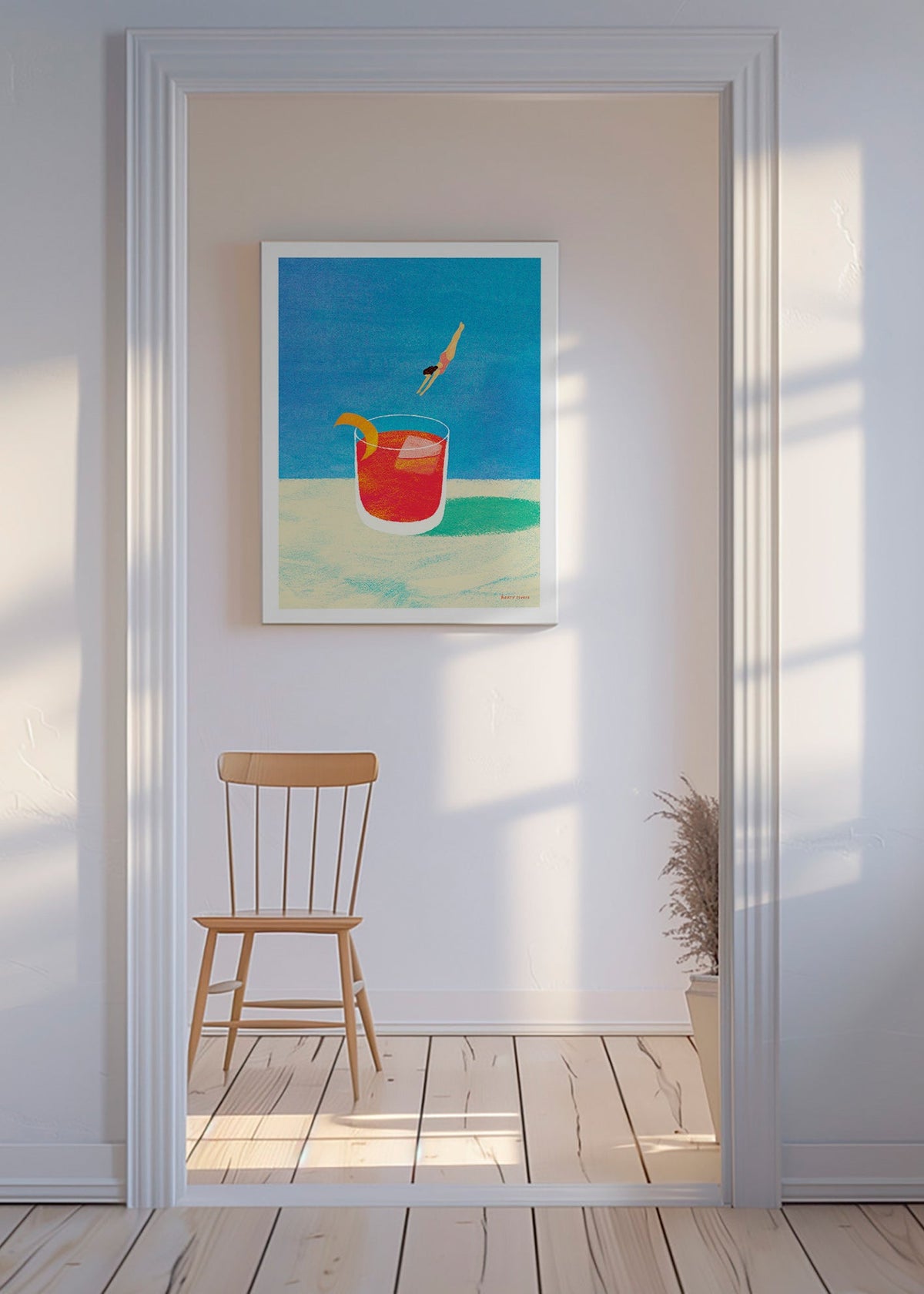 Sztuka do kuchni Negroni z nurkiem – Canvas