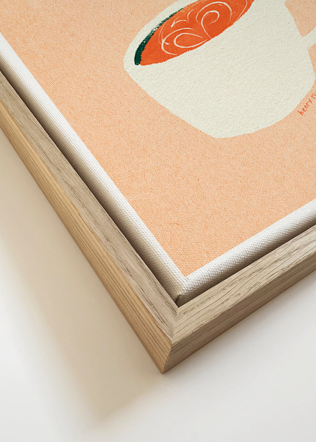 Sztuka do kuchni z filiżanka i plywakami – Canvas detail