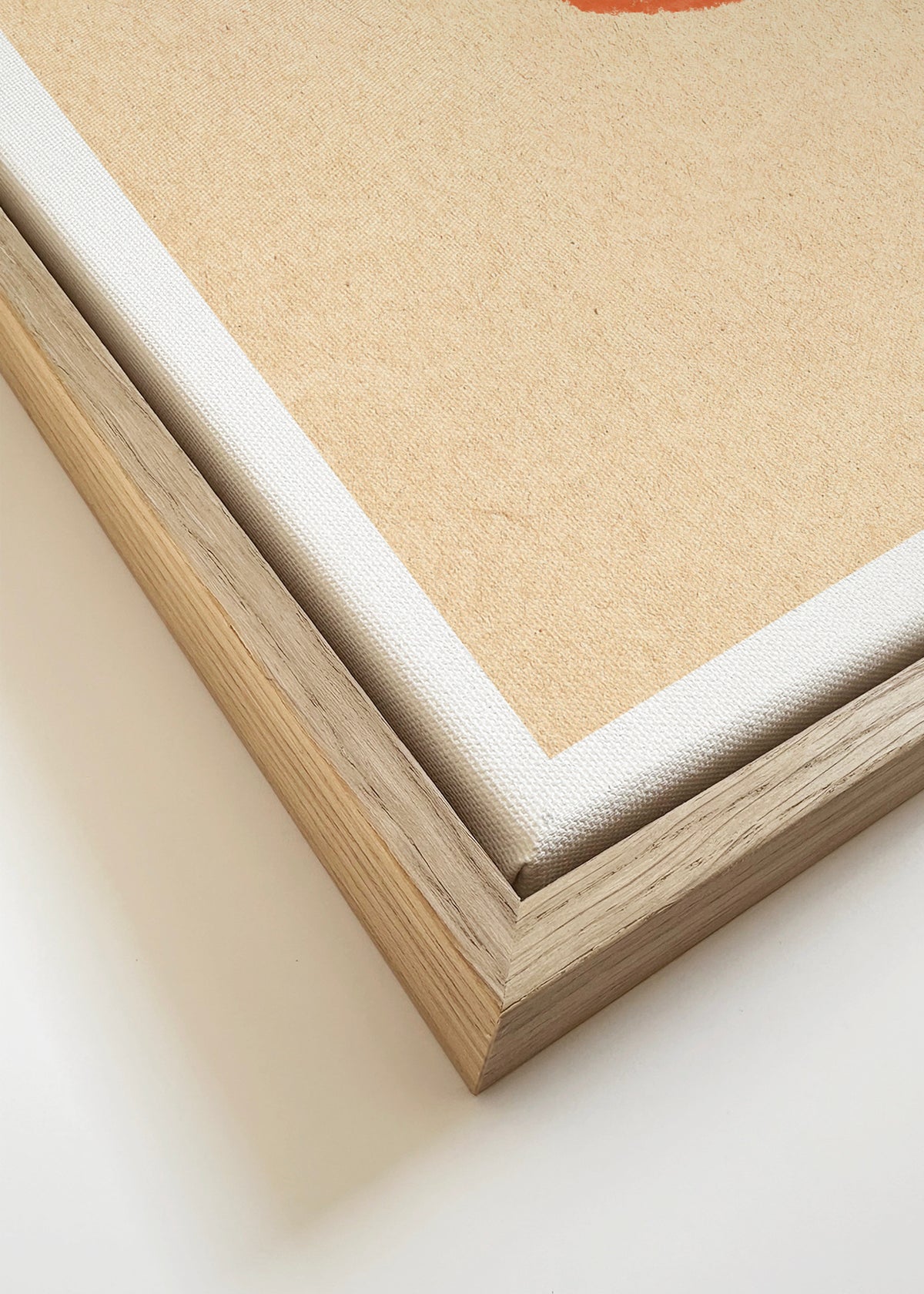 Espresso dip - Framed canvas detail