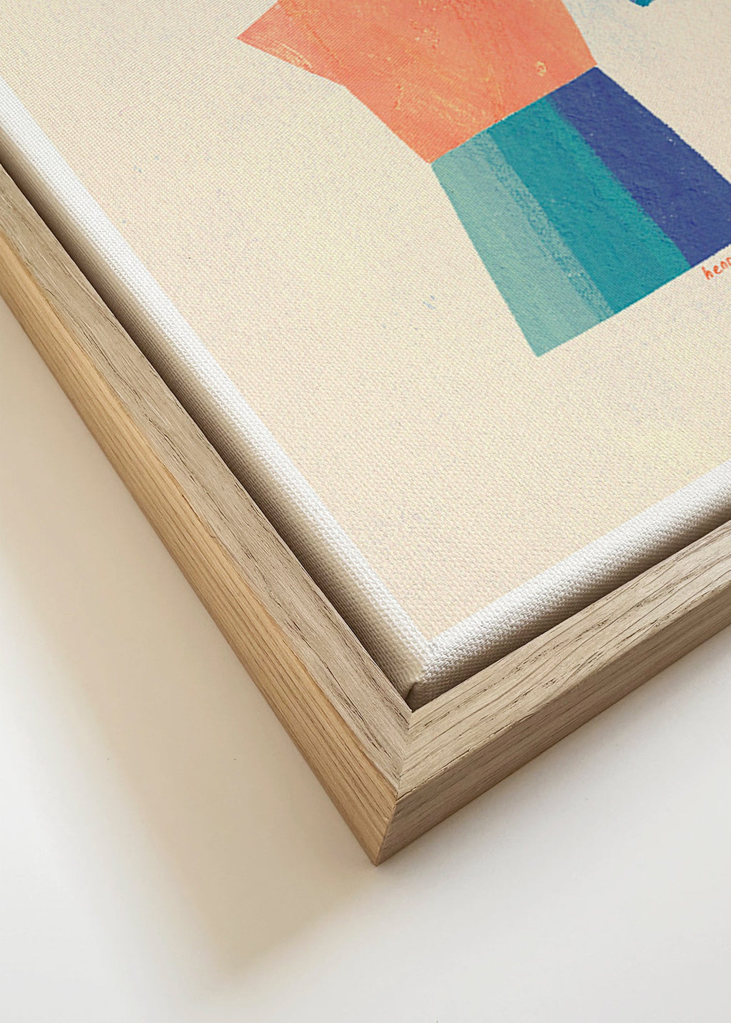 Sztuka do kuchni z moką i zabawną sylwetką – Canvas detail