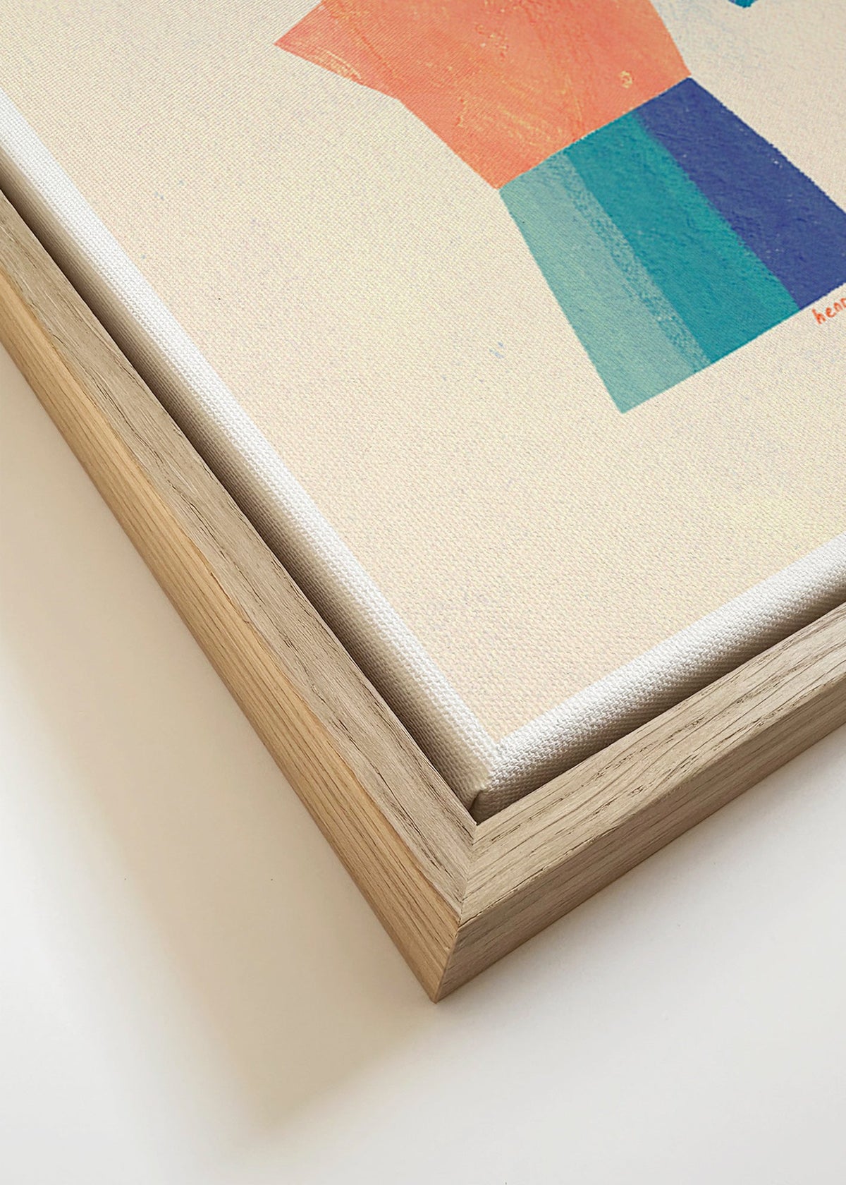 Sztuka do kuchni z moką i zabawną sylwetką – Canvas detail