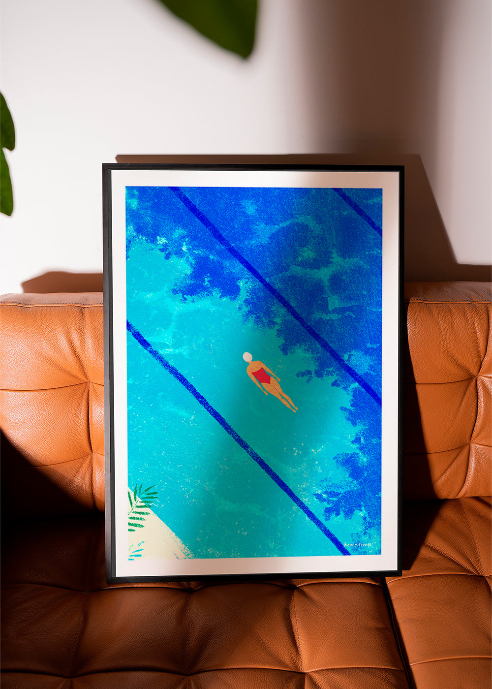 Ilustracja pływaczki w basenie – Product3