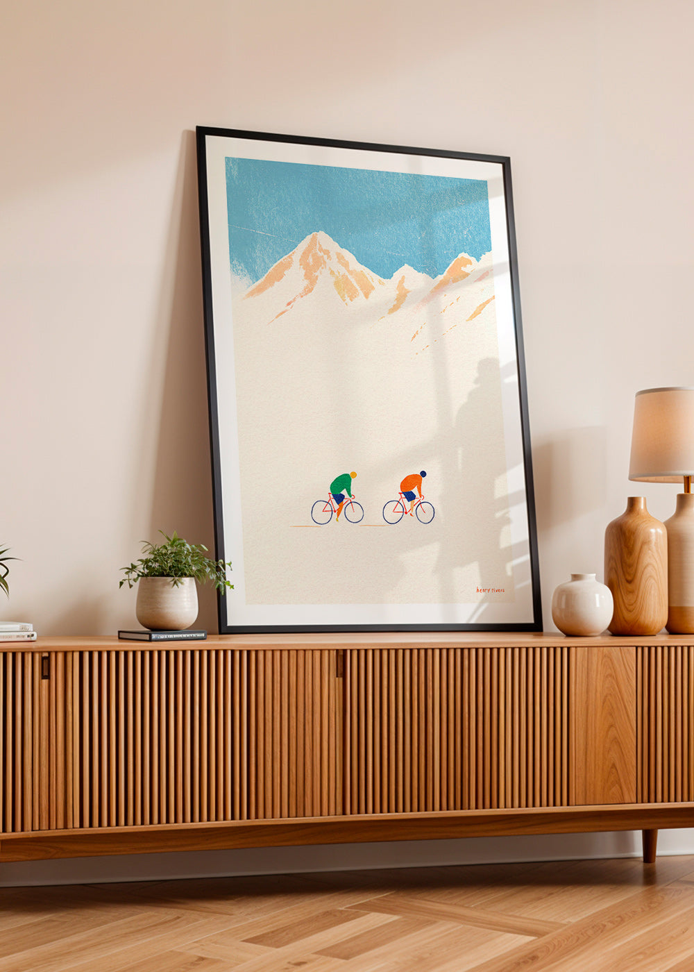 Sztuka sportowa z kolarzami górskimi – Product3