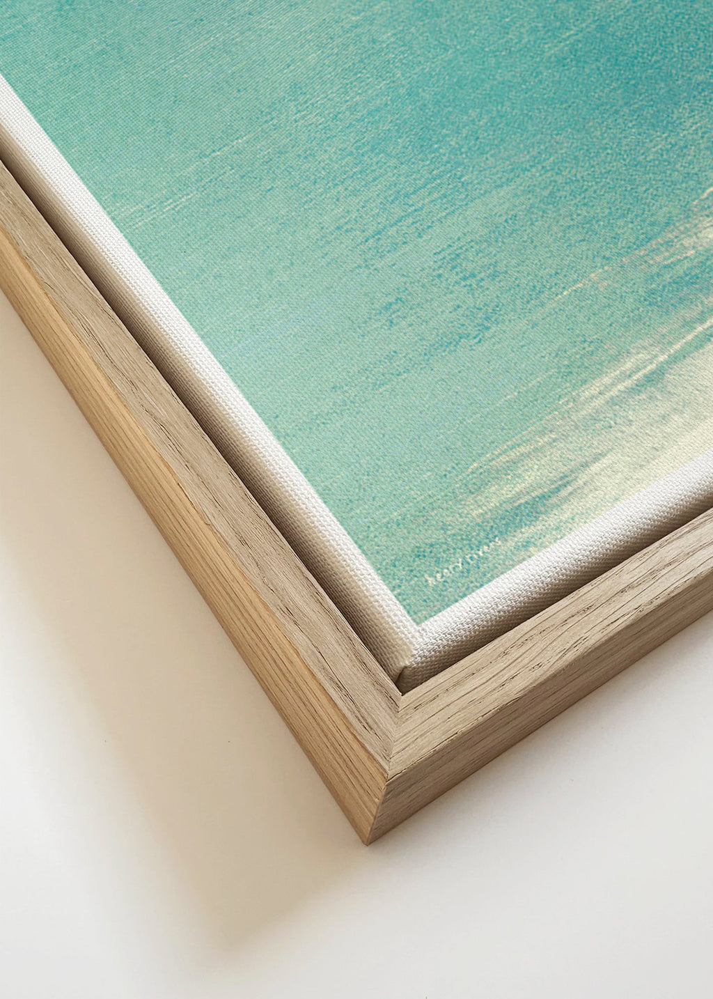 Sztuka krajobrazu: kąpiący się na spokojnym horyzoncie – Canvas detail