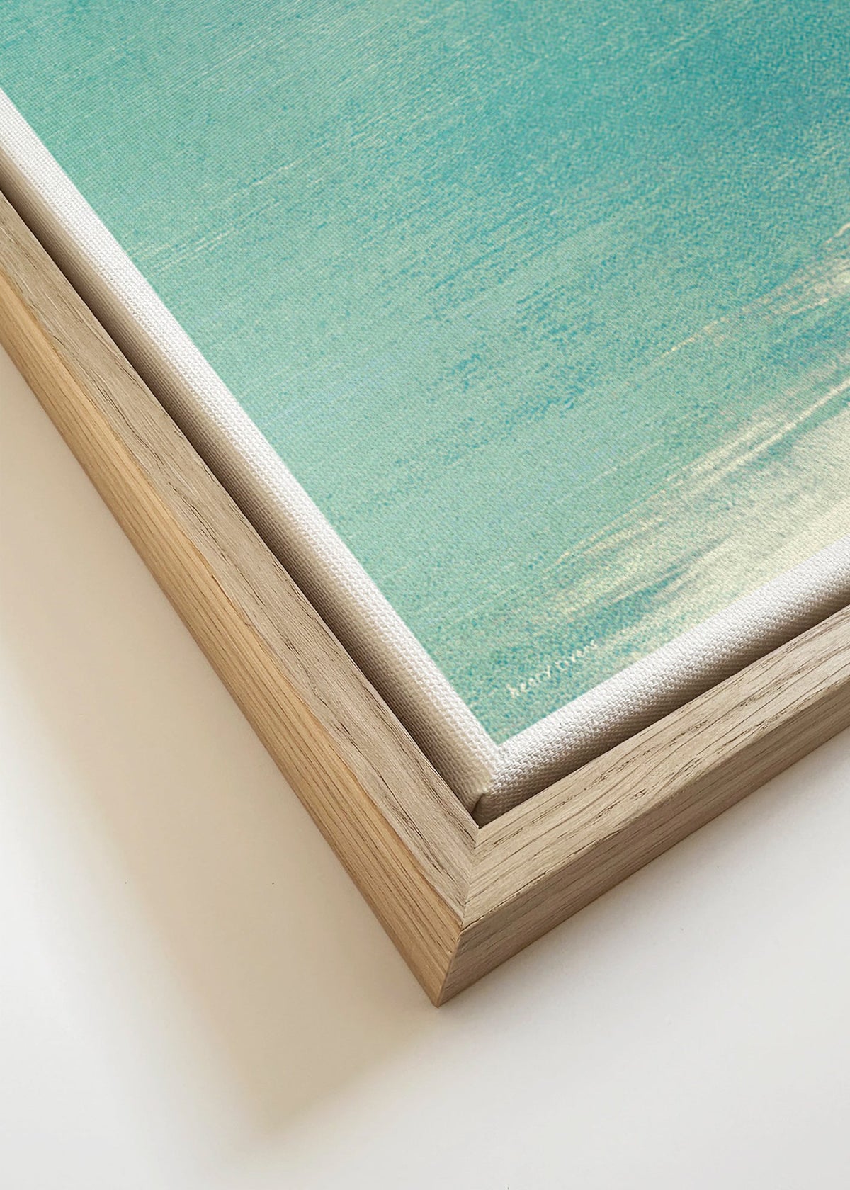 Sztuka krajobrazu: kąpiący się na spokojnym horyzoncie – Canvas detail