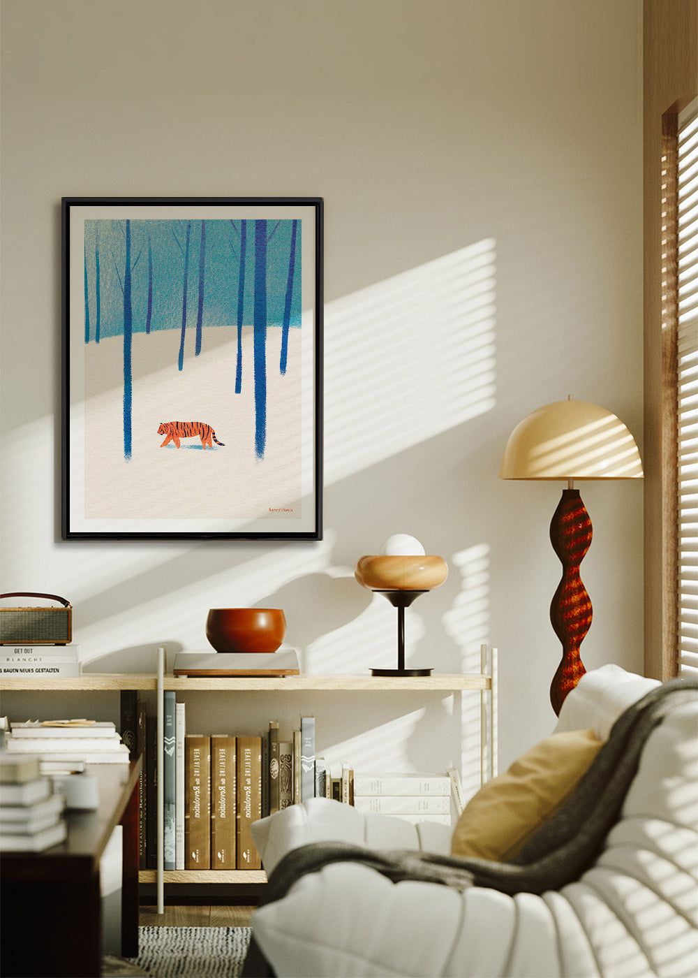 Obraz tygrys na śniegu – Canvas2