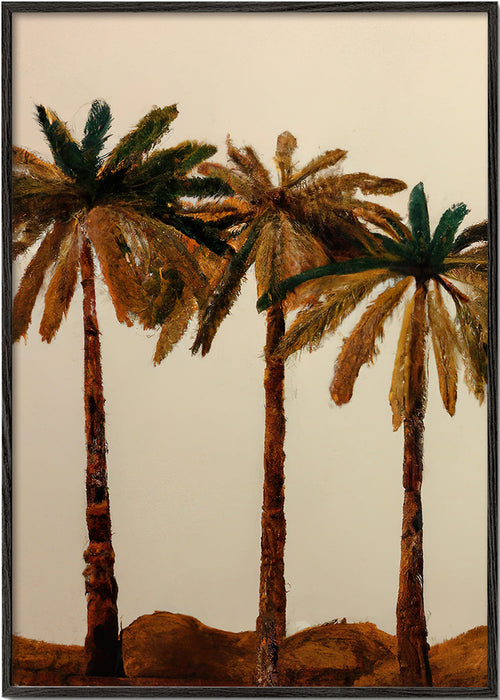 Plakat botaniczny: trio palm