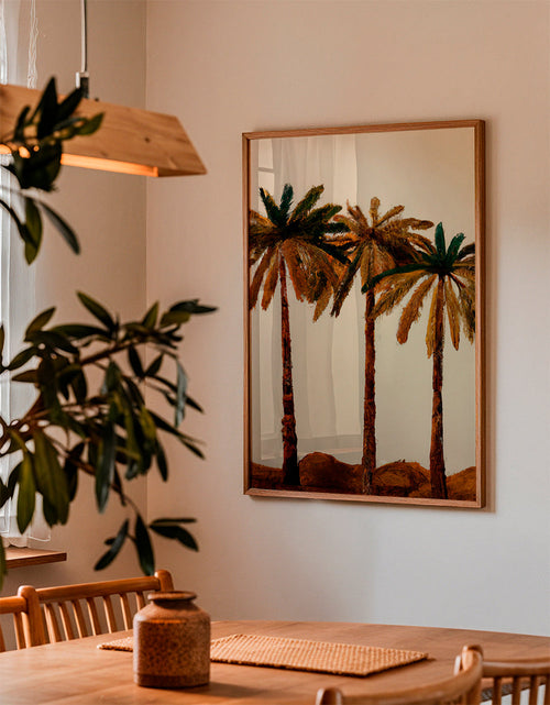 Plakat botaniczny: trio palm