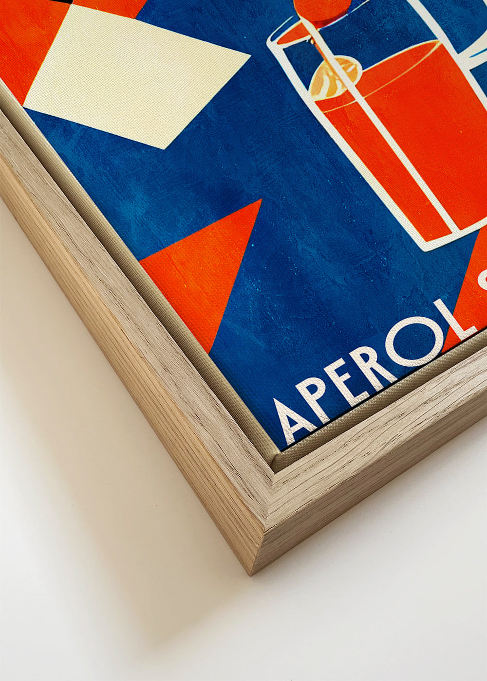 Sztuka do kuchni Aperol Spritz plakat geometryczny