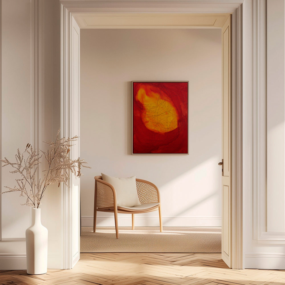 Obraz abstrakcyjny czerwono-żółty – Canvas1