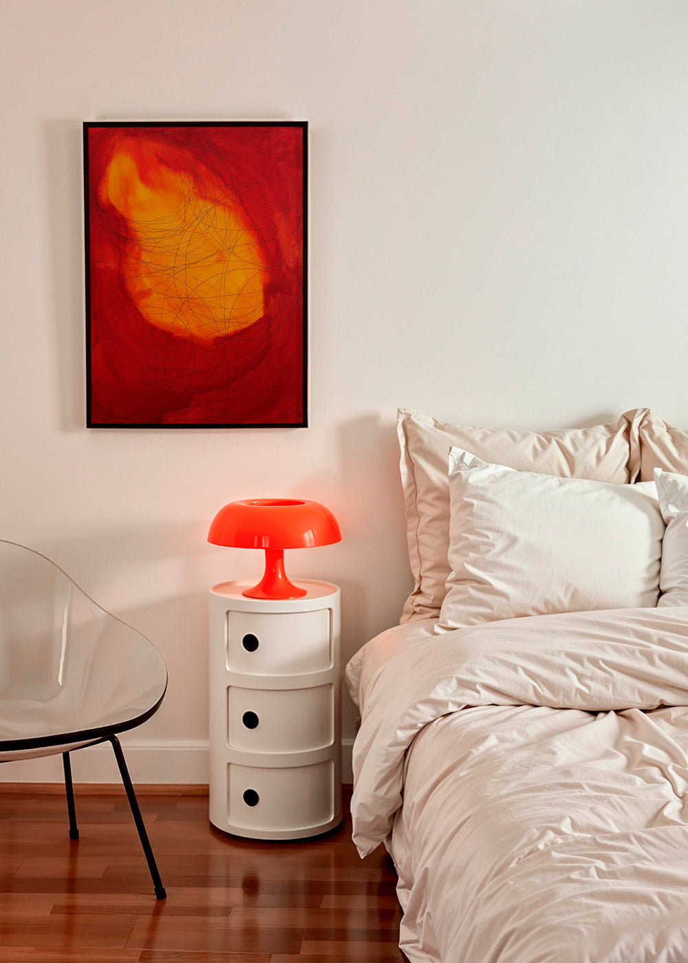 Obraz abstrakcyjny czerwono-żółty – Product1