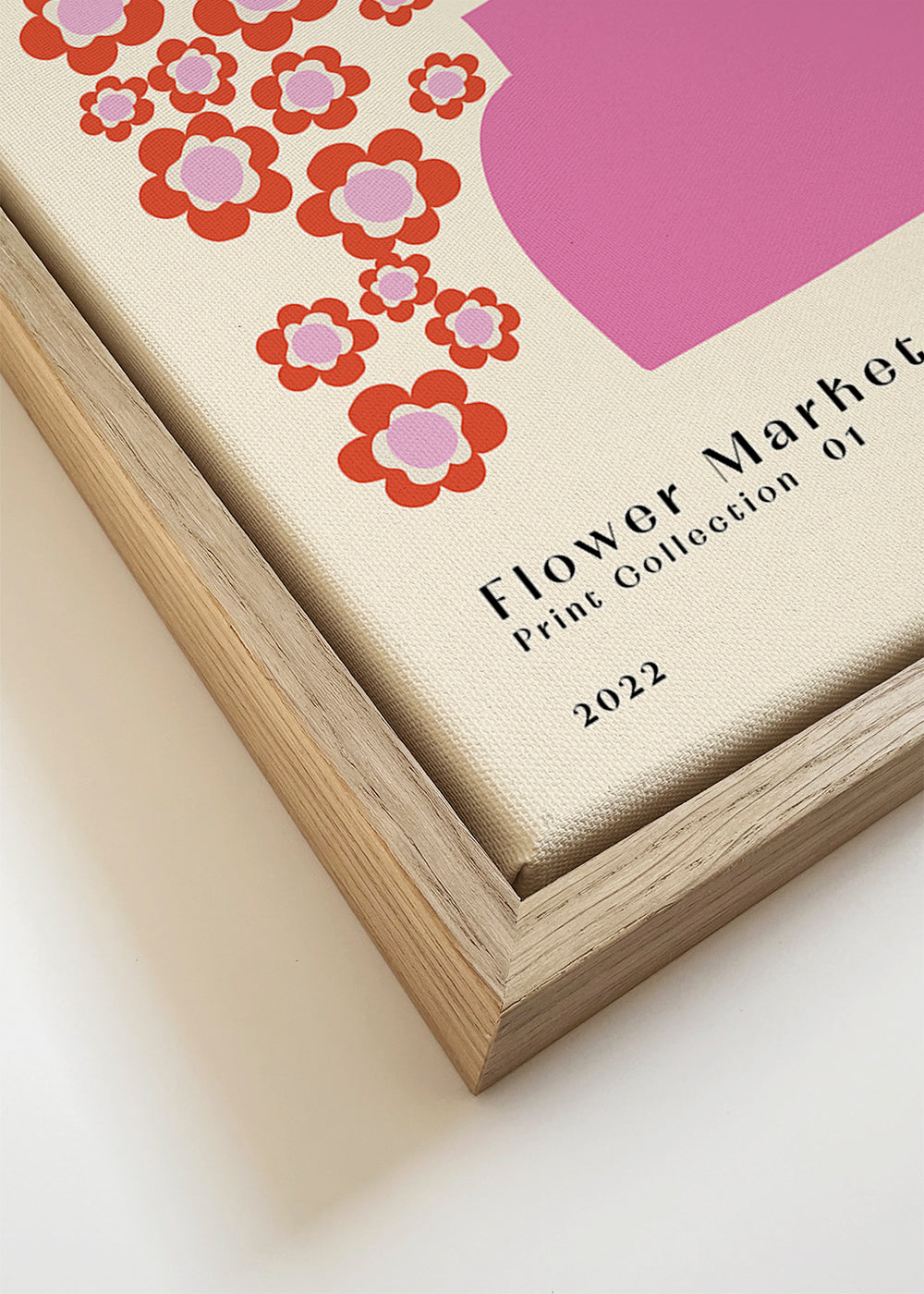 Plakat botaniczny Flower Market różowy wazon