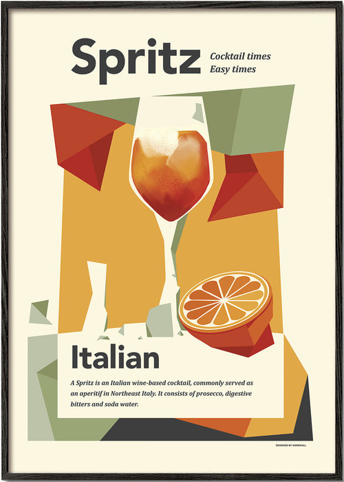 Sztuka do kuchni Spritz włoski plakat vintage