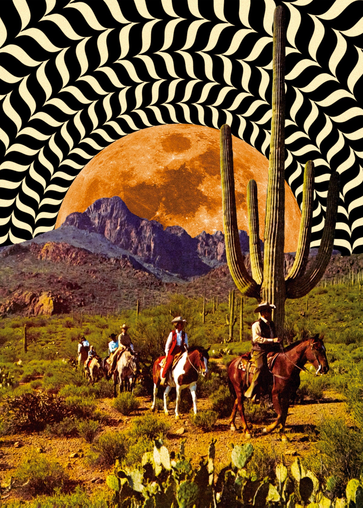 Illusionary Cowboys - Unframed art print