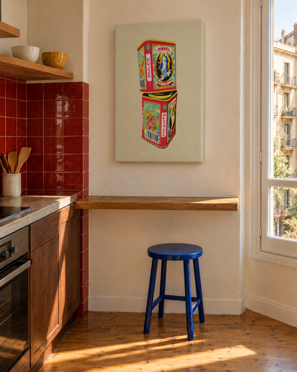 Pimentón - Unframed canvas in an interior