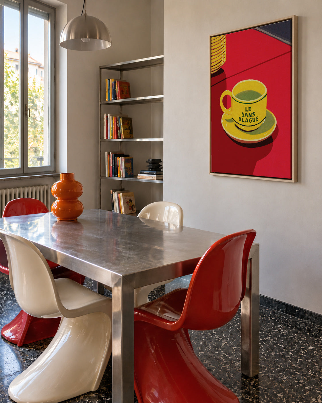 Le Sans Blague - Framed canvas in an interior