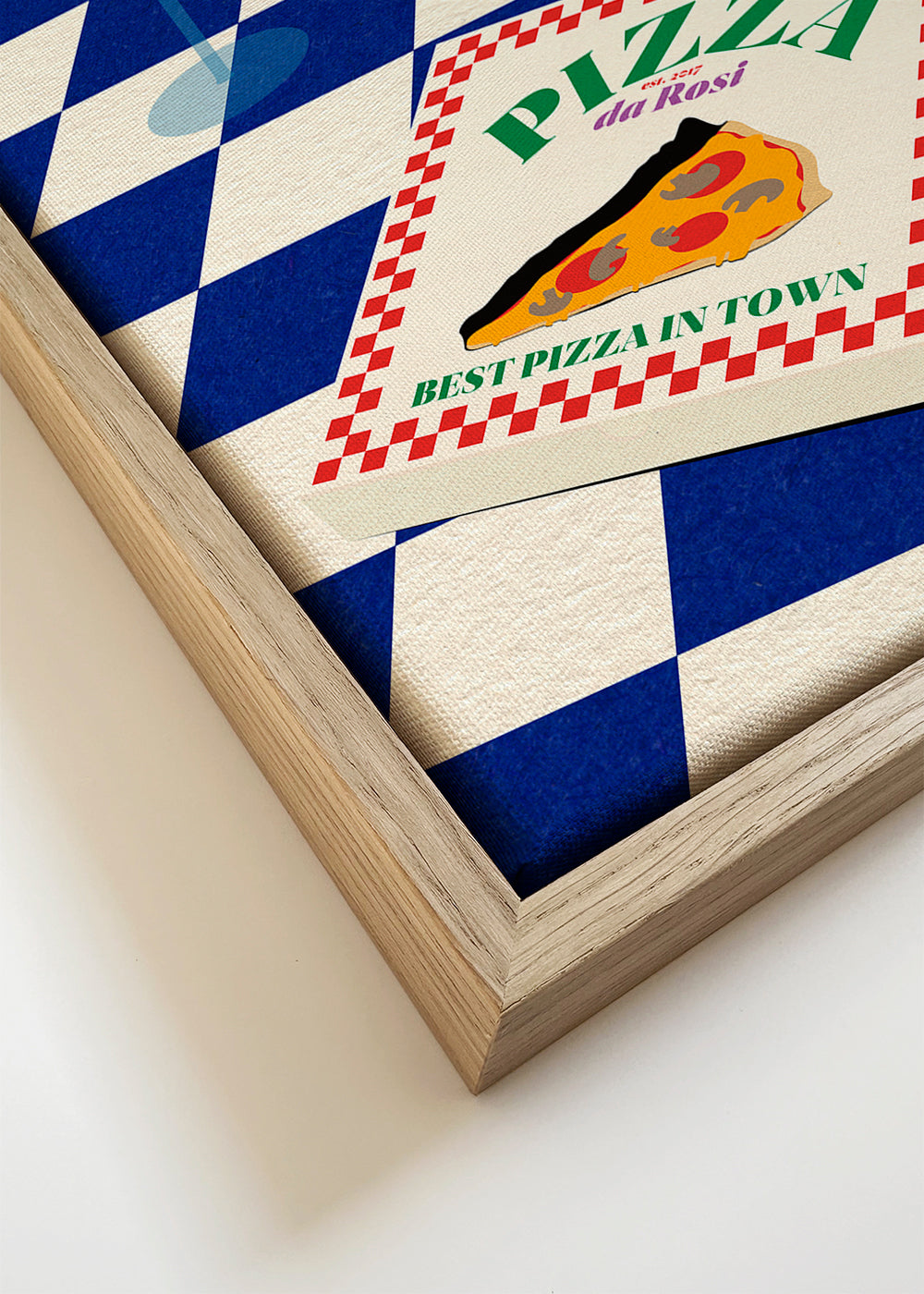 Sztuka do kuchni: pizza i kawa na szachownicy