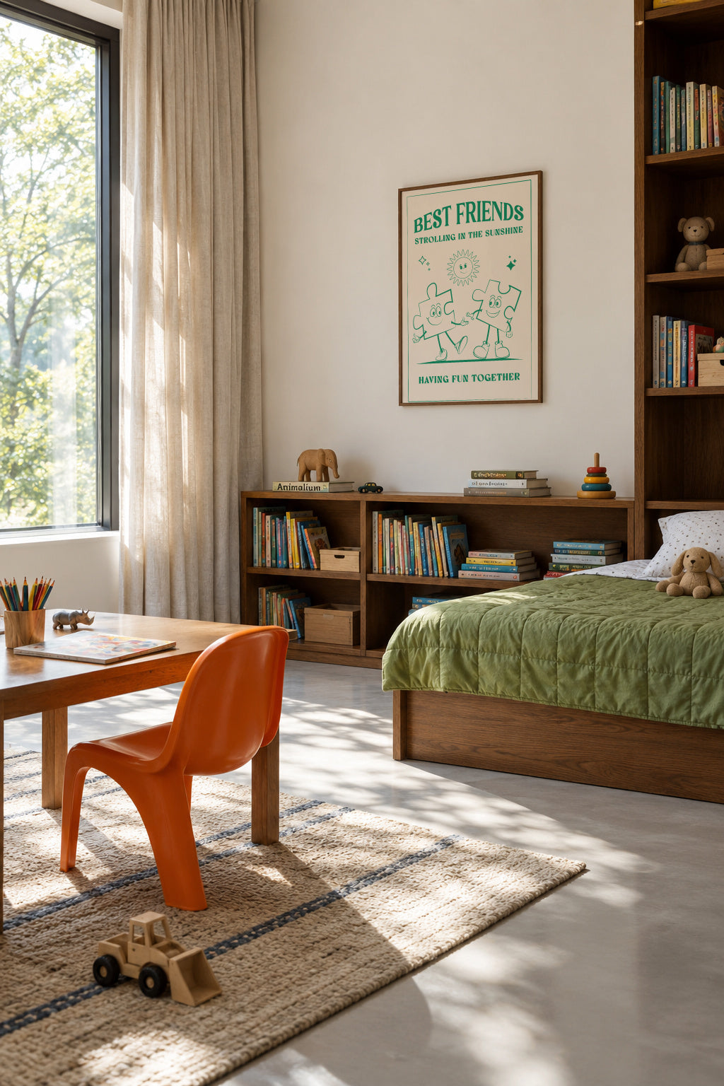 Best Friends - Framed poster in an interior
