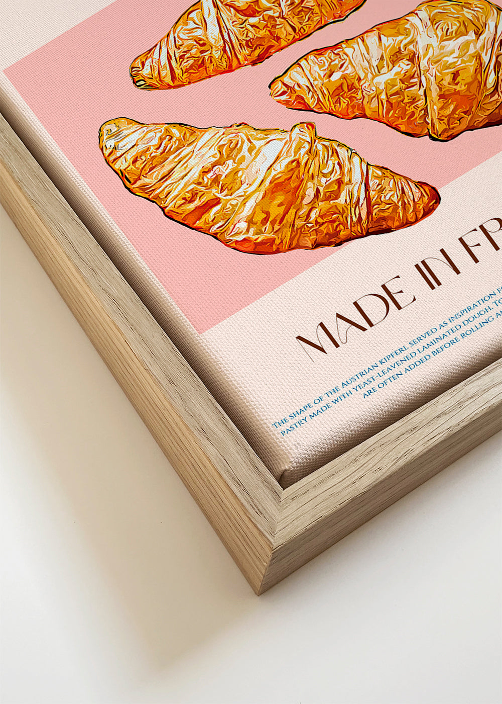 Sztuka do kuchni Croissant ilustracja