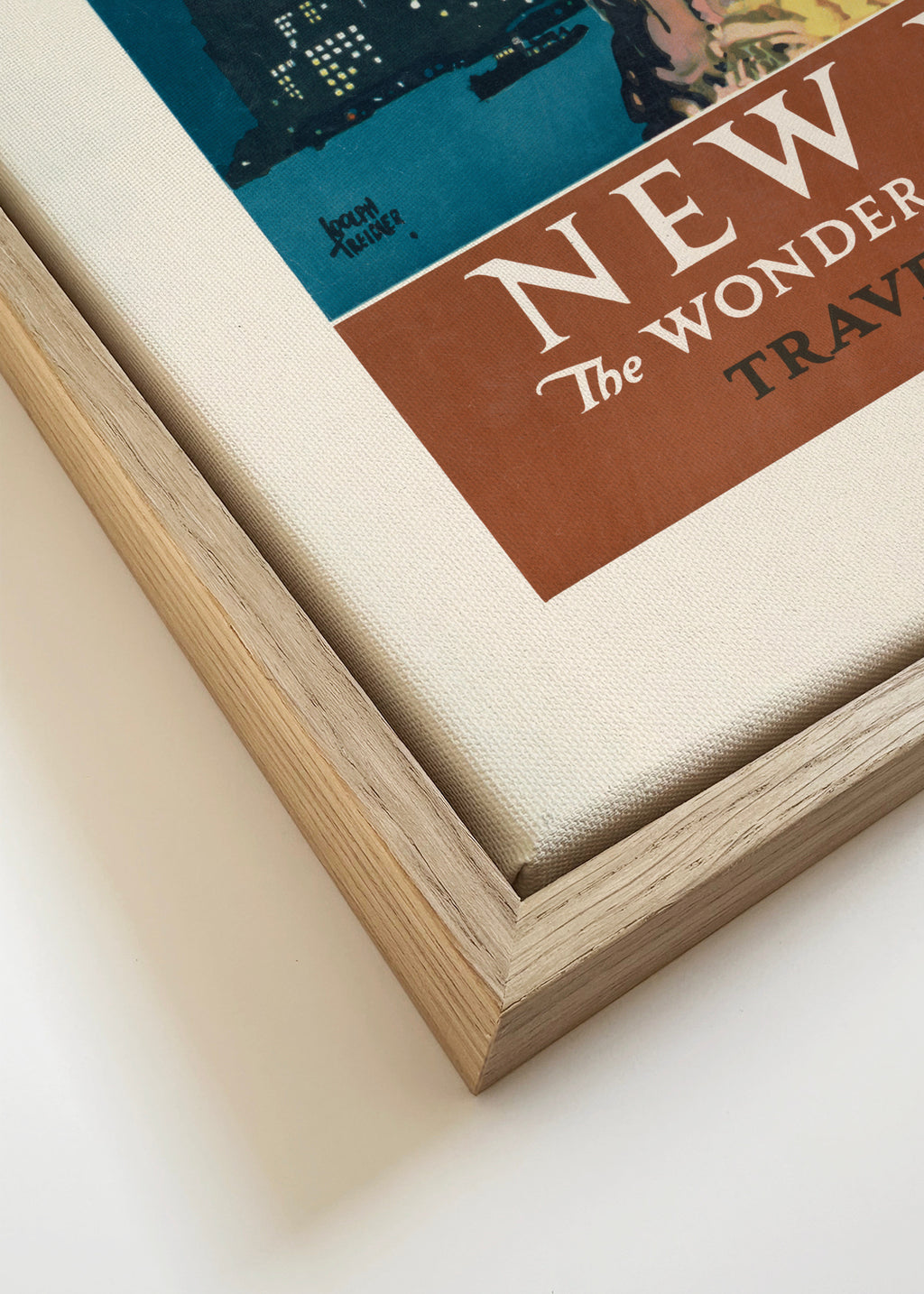 New York - Framed canvas detail