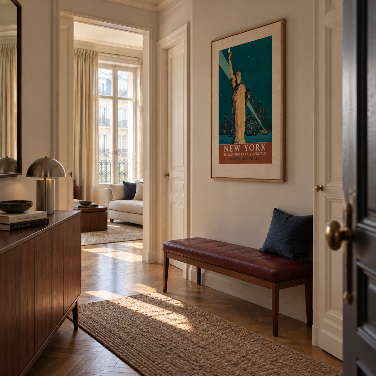 New York - Framed canvas in an interior