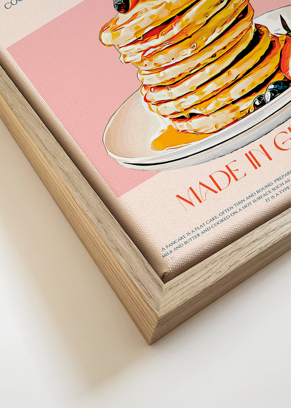 Sztuka do kuchni Pancake ilustracja retro