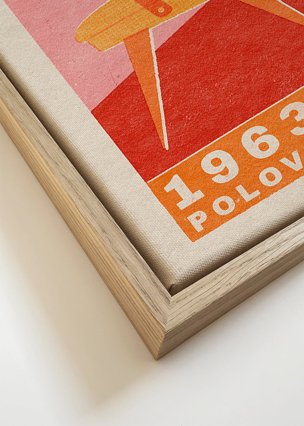 Plakat vintage: fotel i lampa 1963