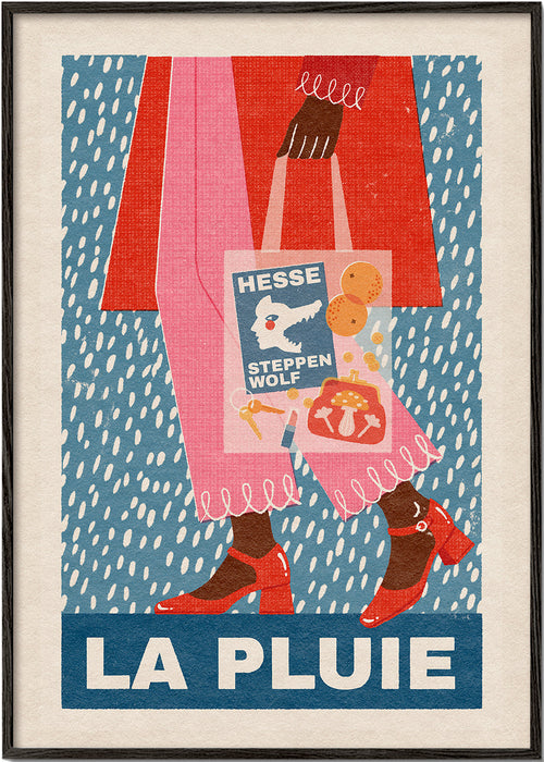Ilustracja La Pluie torba i deszcz