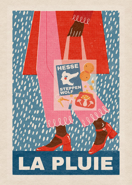Ilustracja La Pluie torba i deszcz