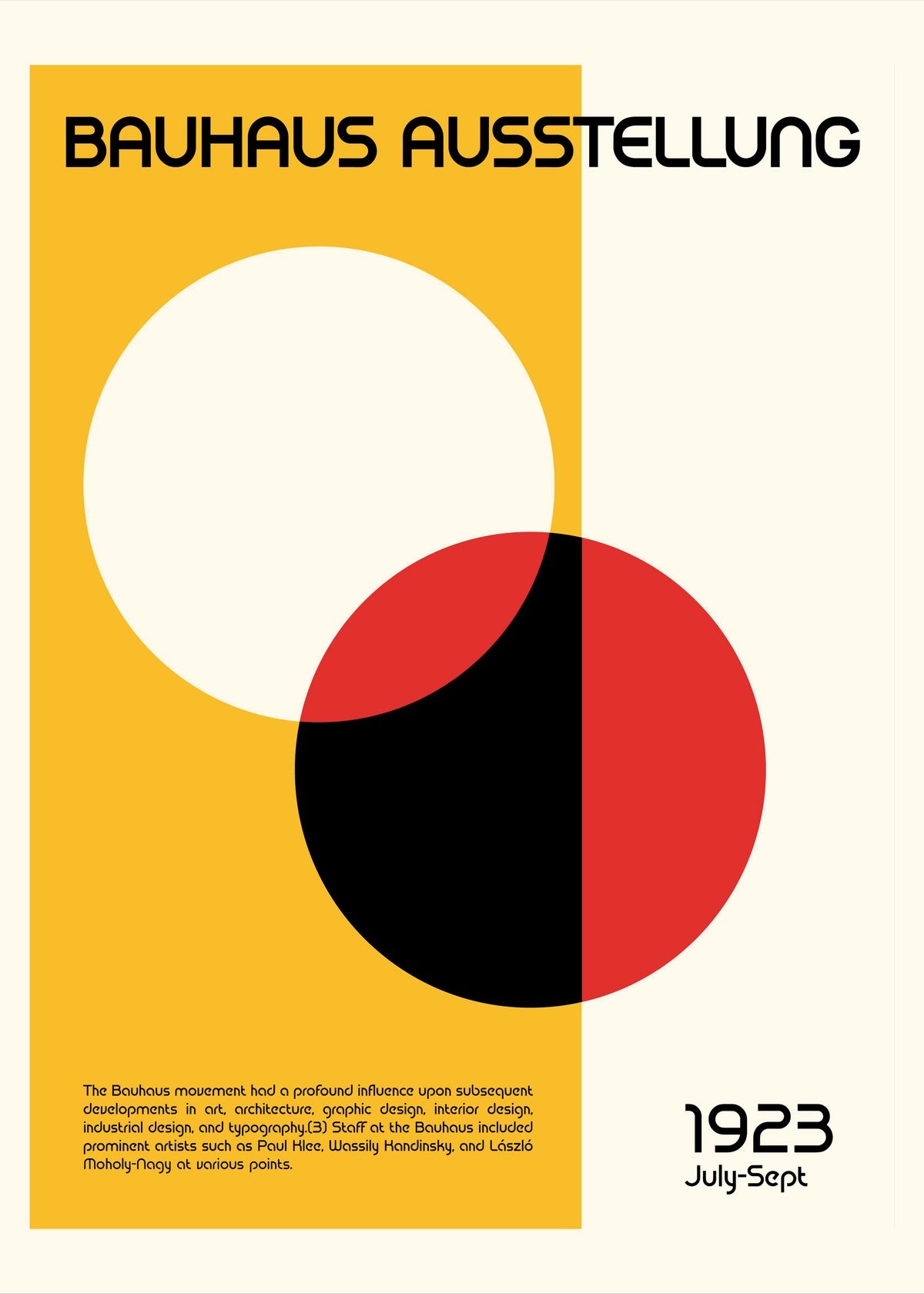 Bauhaus Ausstellung III - Unframed art print
