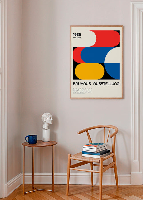 Wintage Bauhaus geometryczny plakat 1923