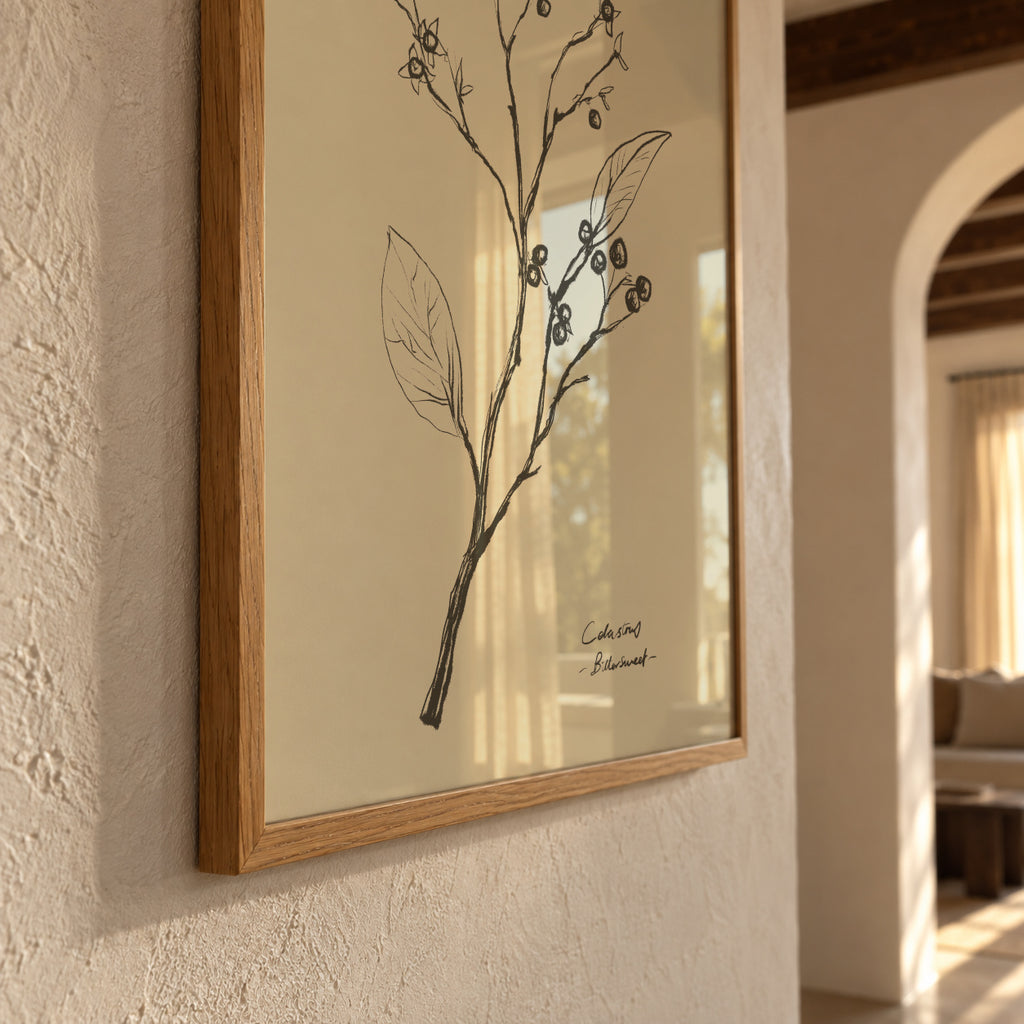 Floral 2 - Framed poster detail