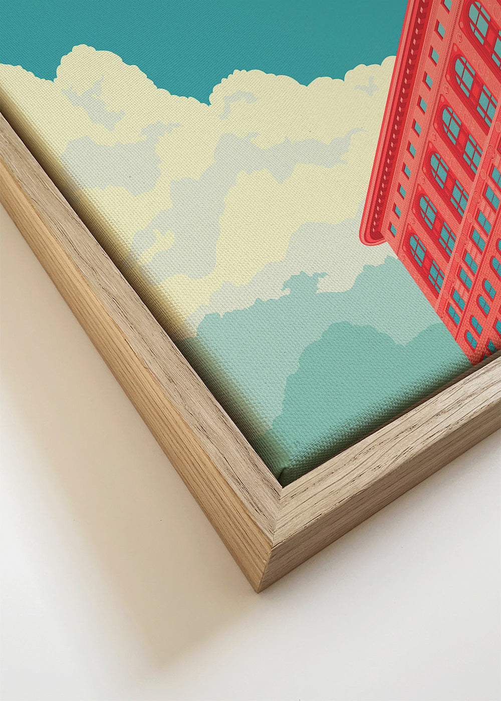 Sztuka miasta Flatiron ilustracja pop