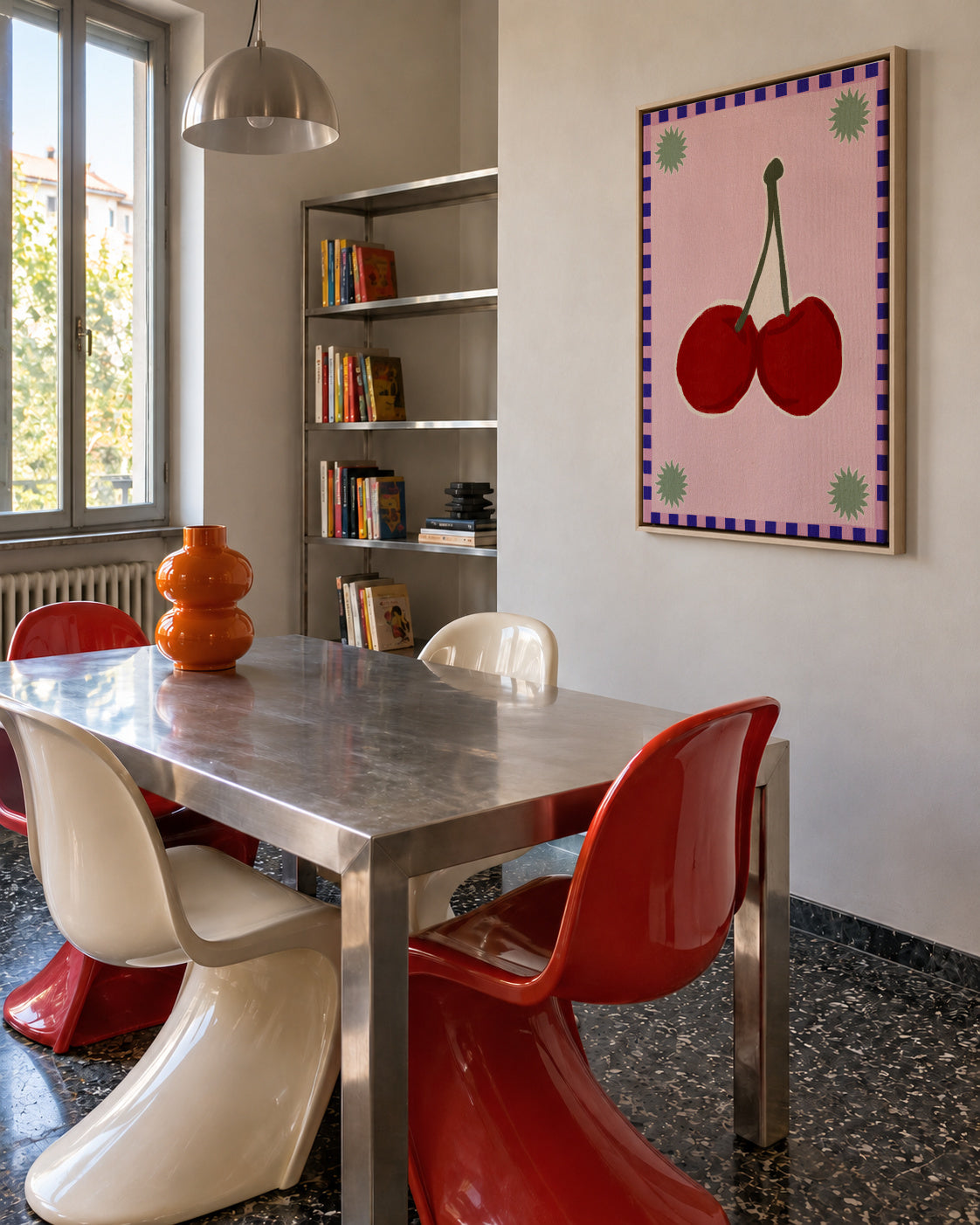 Lush duo 1 - Framed canvas in an interior