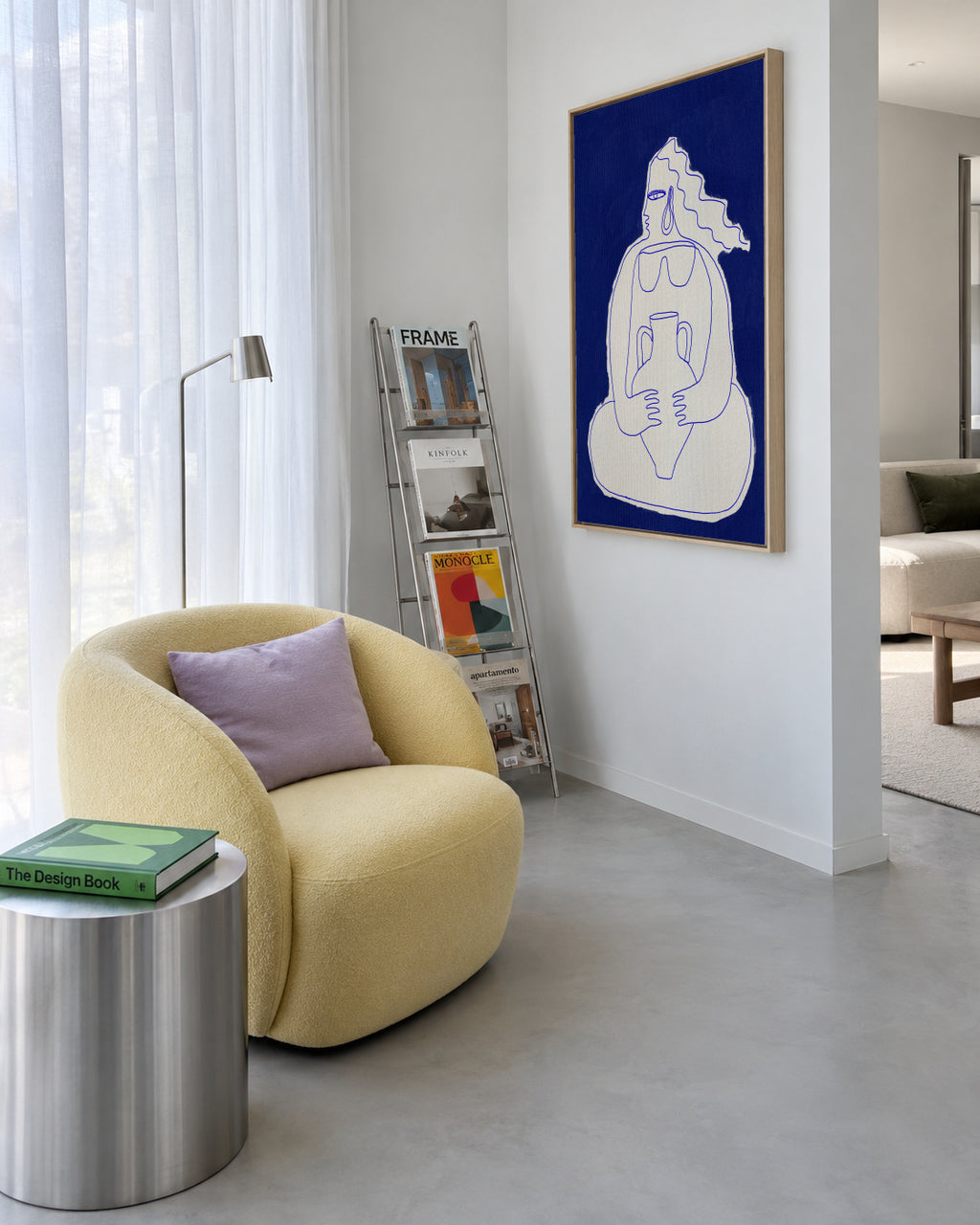 Solitude 2 - Framed canvas in an interior