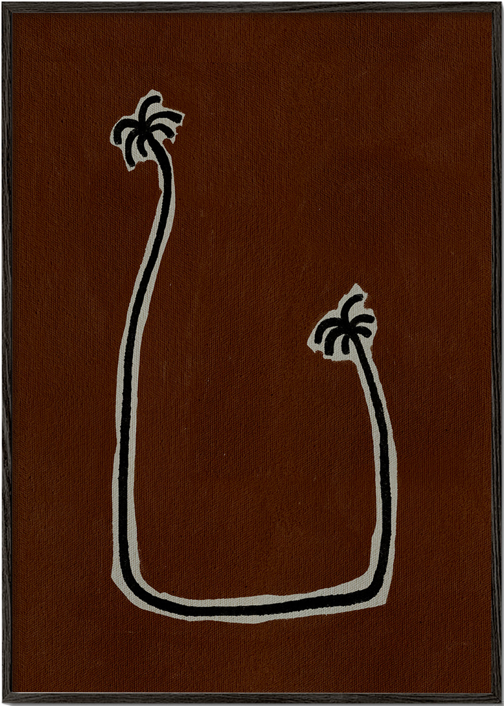 Plakat botaniczny: minimalistyczne palmy
