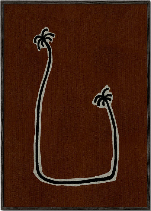 Plakat botaniczny: minimalistyczne palmy