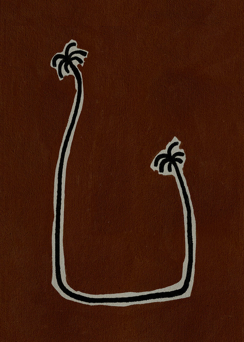 Plakat botaniczny: minimalistyczne palmy