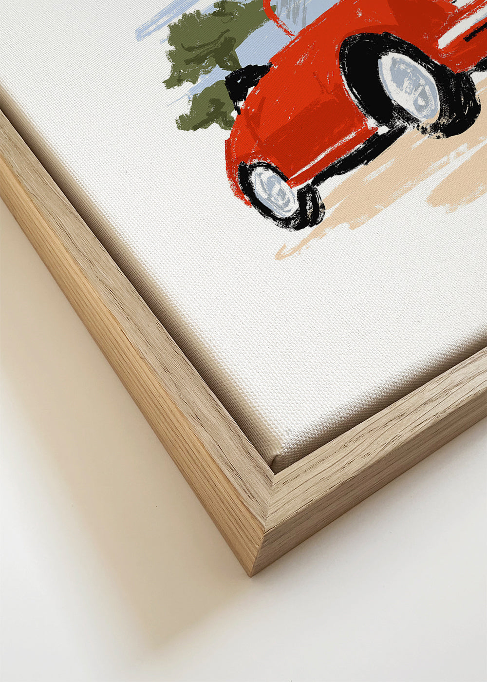 Ilustracja czerwonego klasycznego samochodu