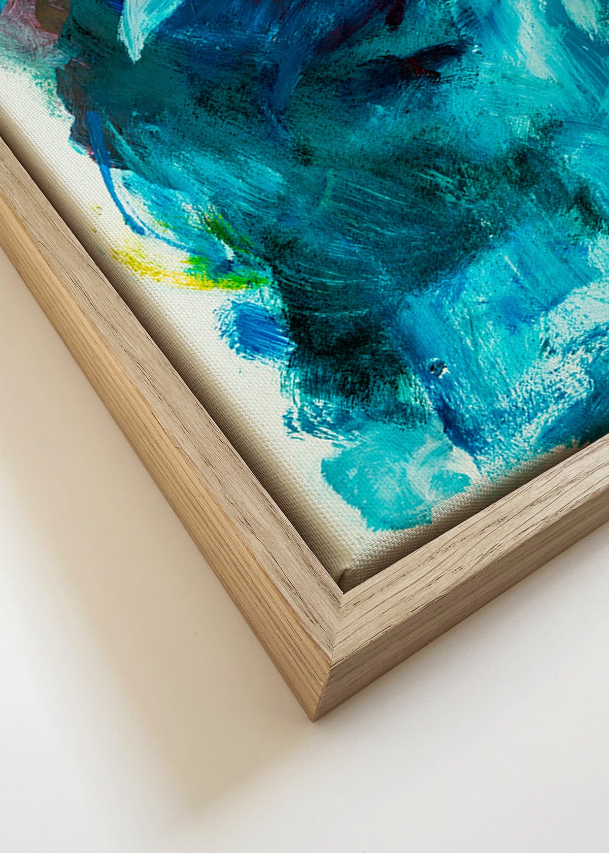 Abstrakcja w niebieskim z motywem powietrznym – Canvas detail