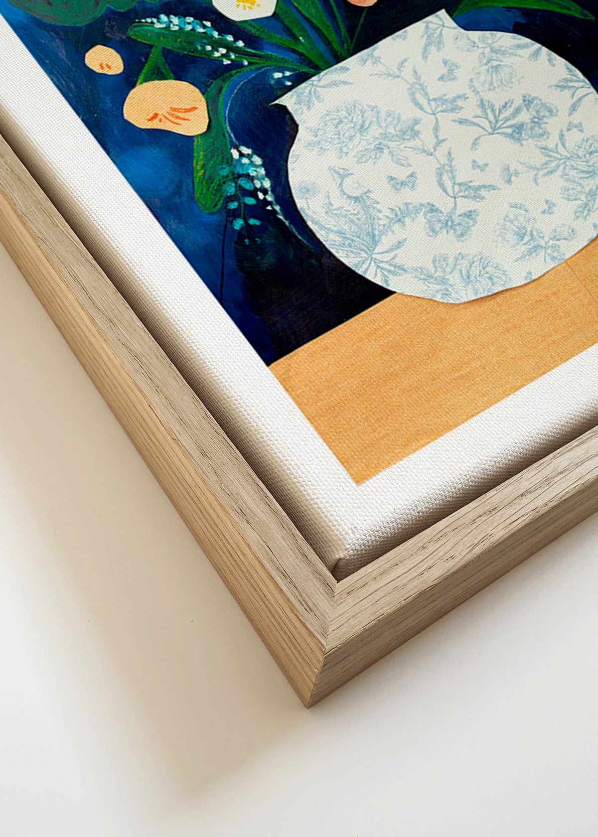 Plakat botaniczny z bukietem w wazonie – Canvas detail