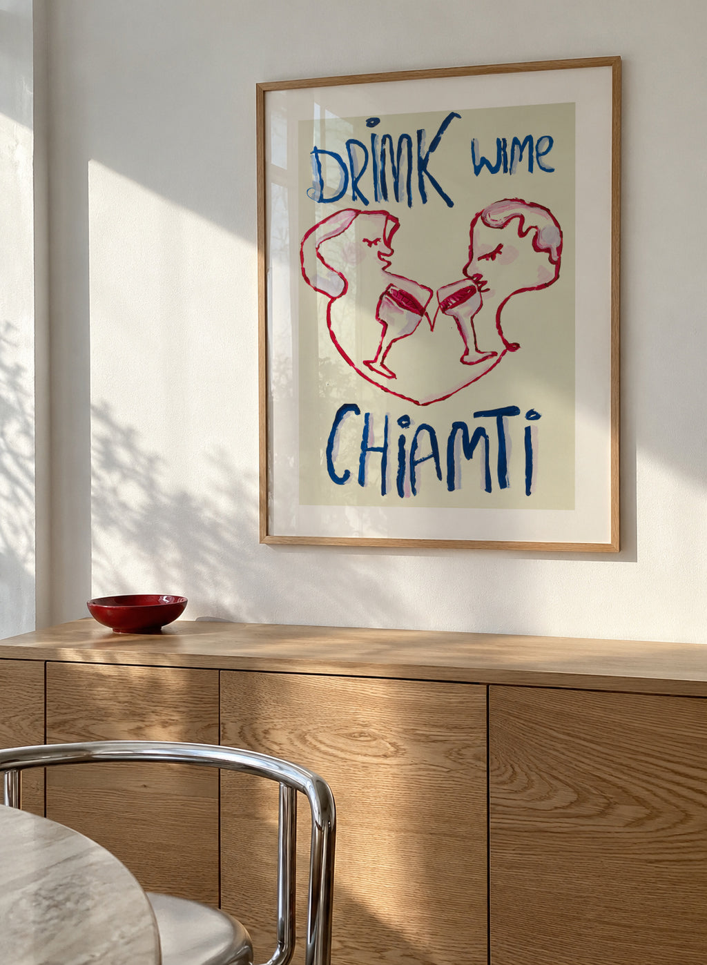 Chiamti - Framed poster in an interior