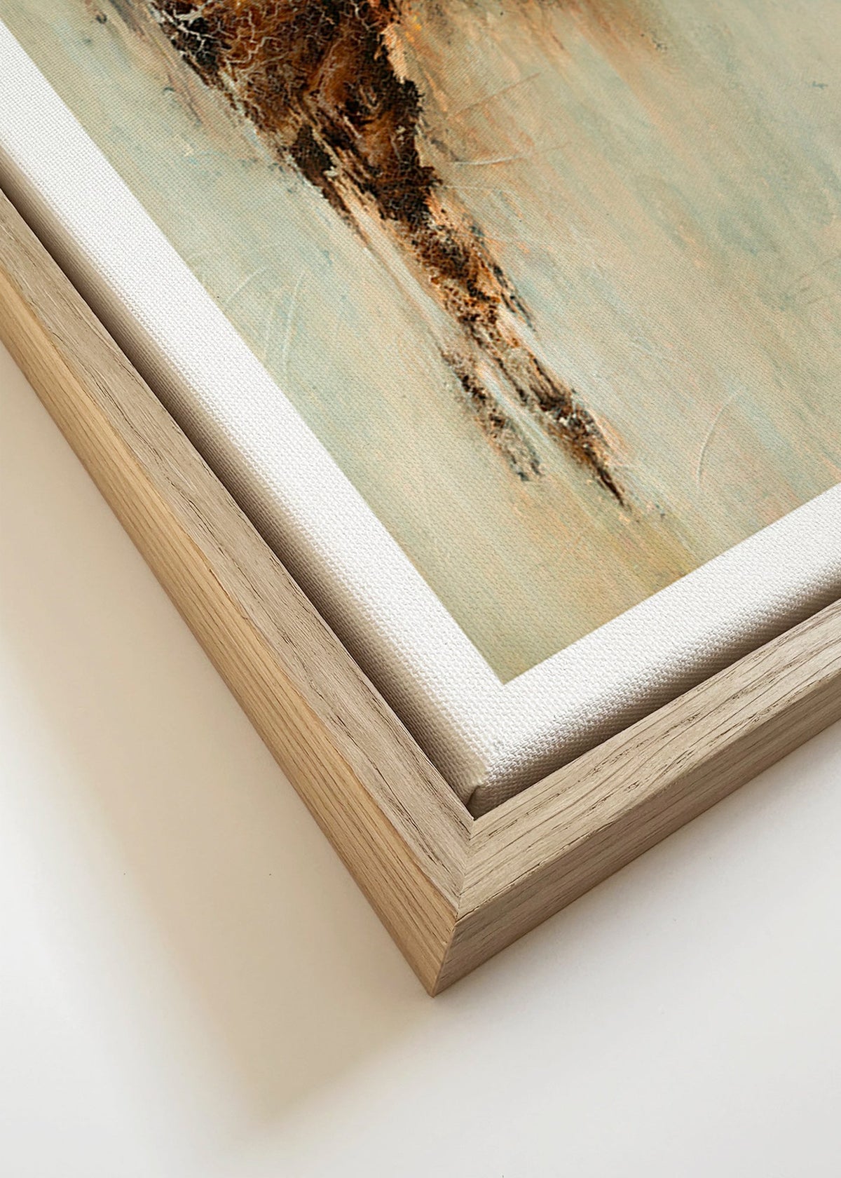 Obraz abstrakcyjny ziemista faktura pionowy – Canvas detail