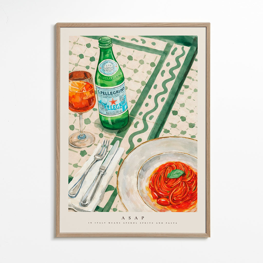 Sztuka do kuchni Aperol Spritz i makaron
