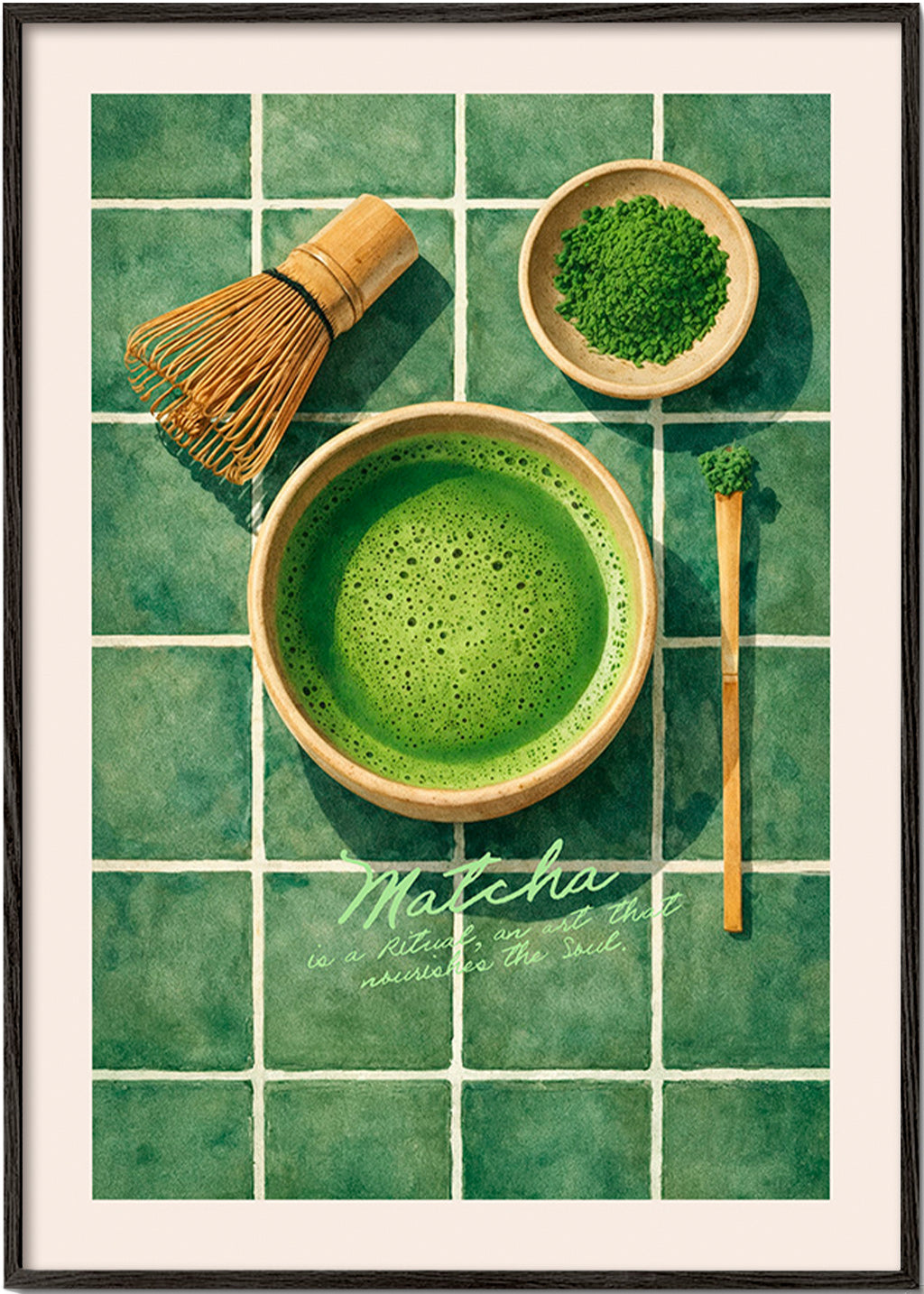 Sztuka do kuchni: Matcha i przybory