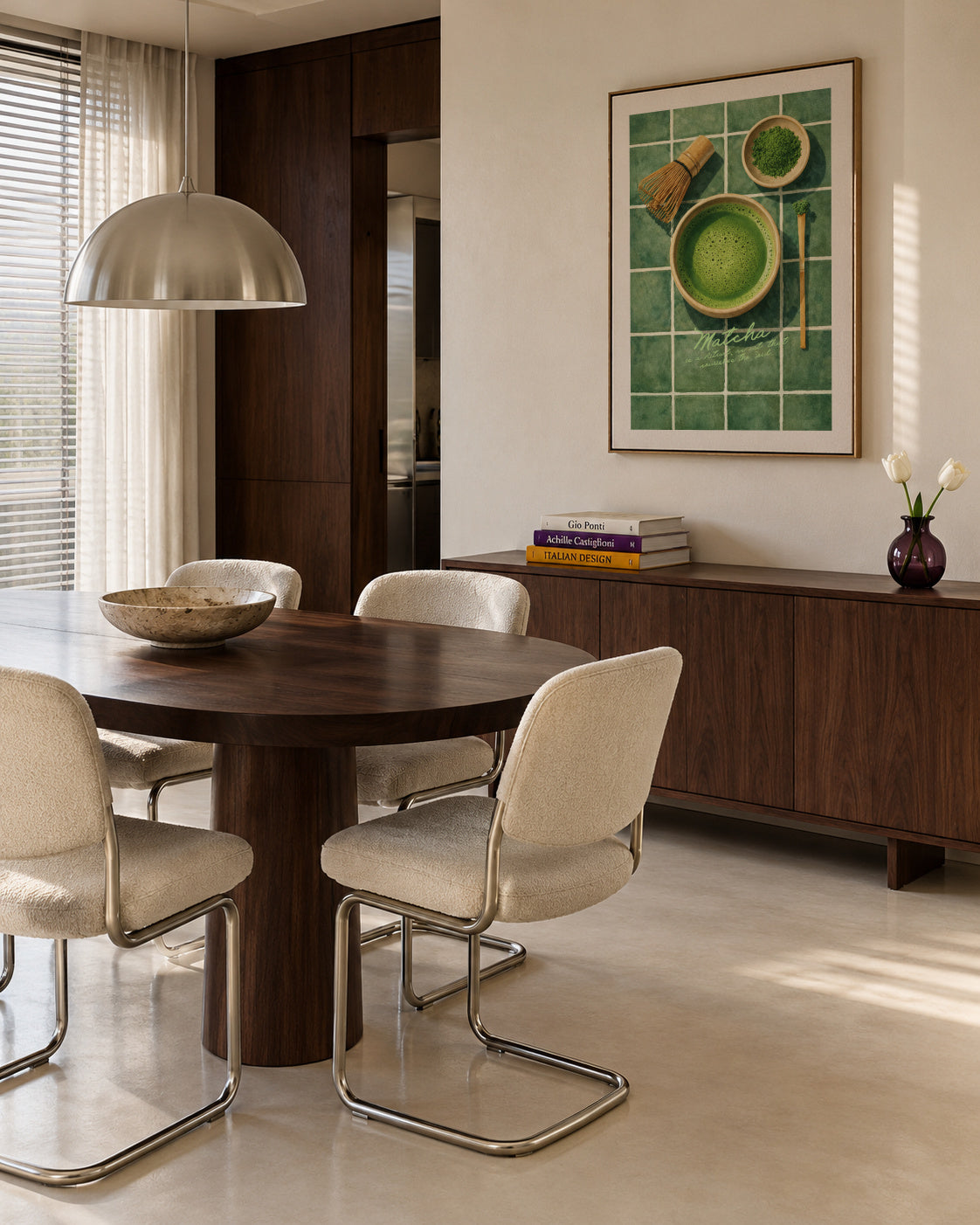 Matcha: the art that nourishes the soul - Framed canvas in an interior